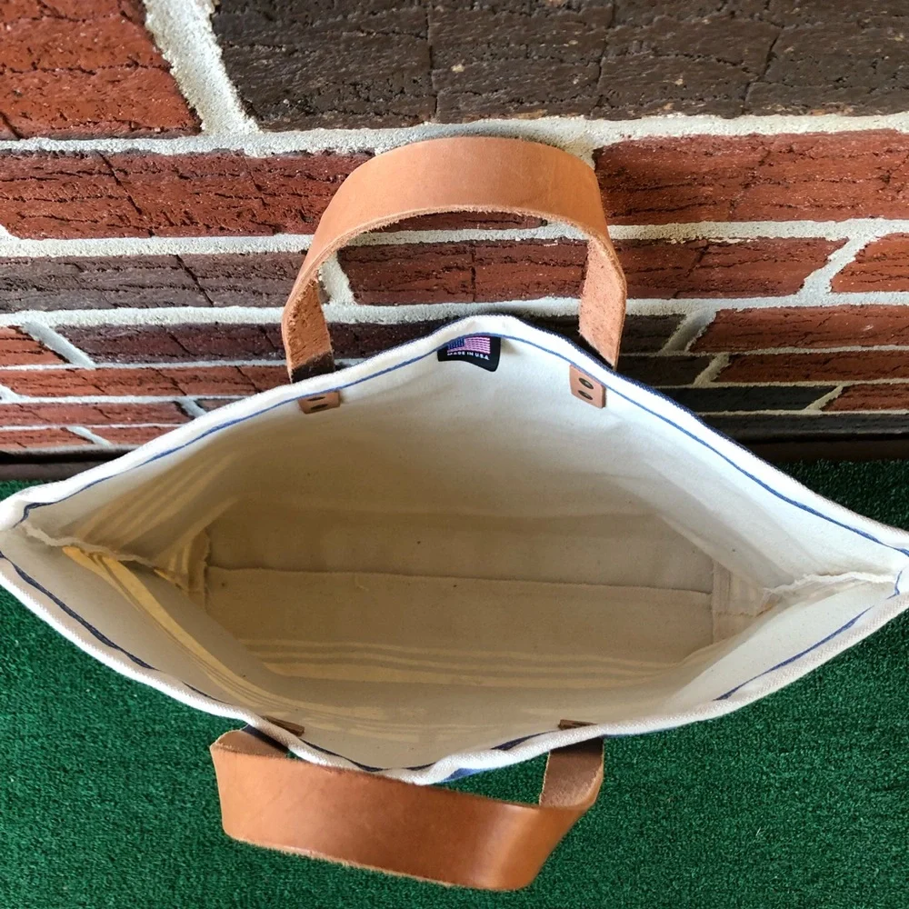 NWOT WILL Leather Goods Classic Canvas Tote - Picture 5 of 7